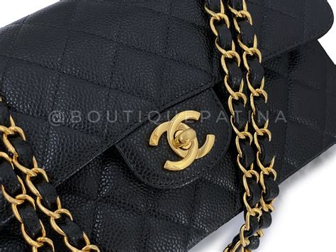 chanel blackcaviar ghw vintage shoulder bag circa 90s|How to Find the Best Vintage Chanel Bags Online .